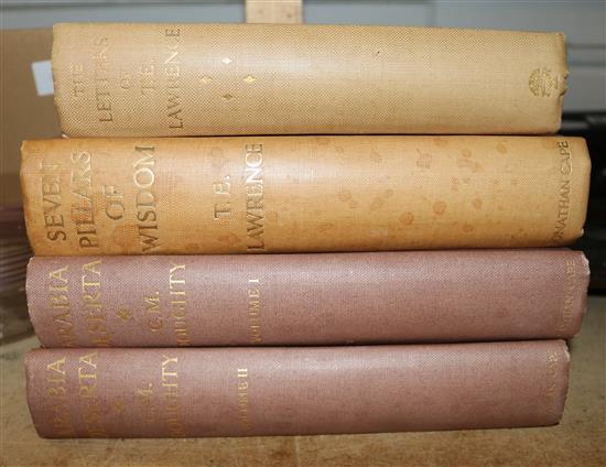 Doughty Arabia Deserts 2V 1936 Lawrence 7 pillars of Wisdom & letters T E Lawrence 1938